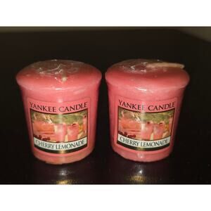 Yankee Candle 2 Pack Cherry Lemonade Scented Votive Candles‎ Retired Scent